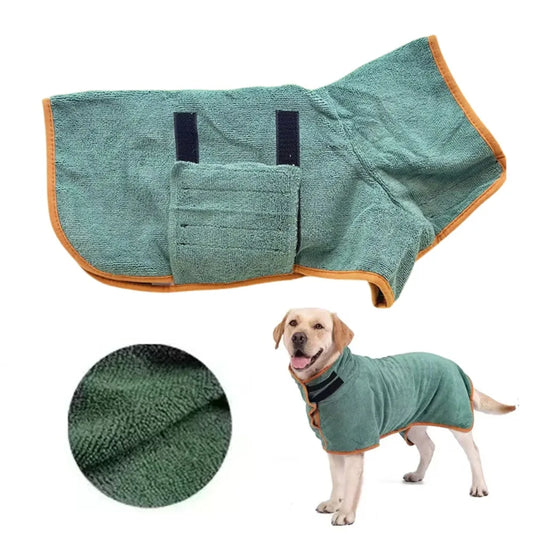 Dog Bathrobe Drying Bath Towel Dog Bath