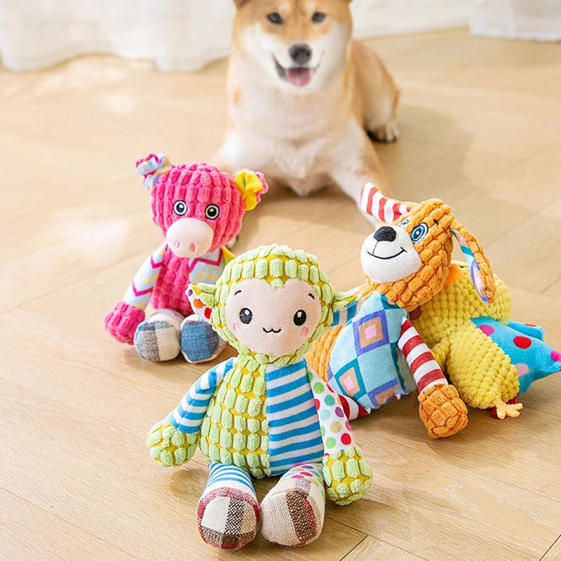 Plush Interactive Pet Toy Cat & Dog Puzzle Toy